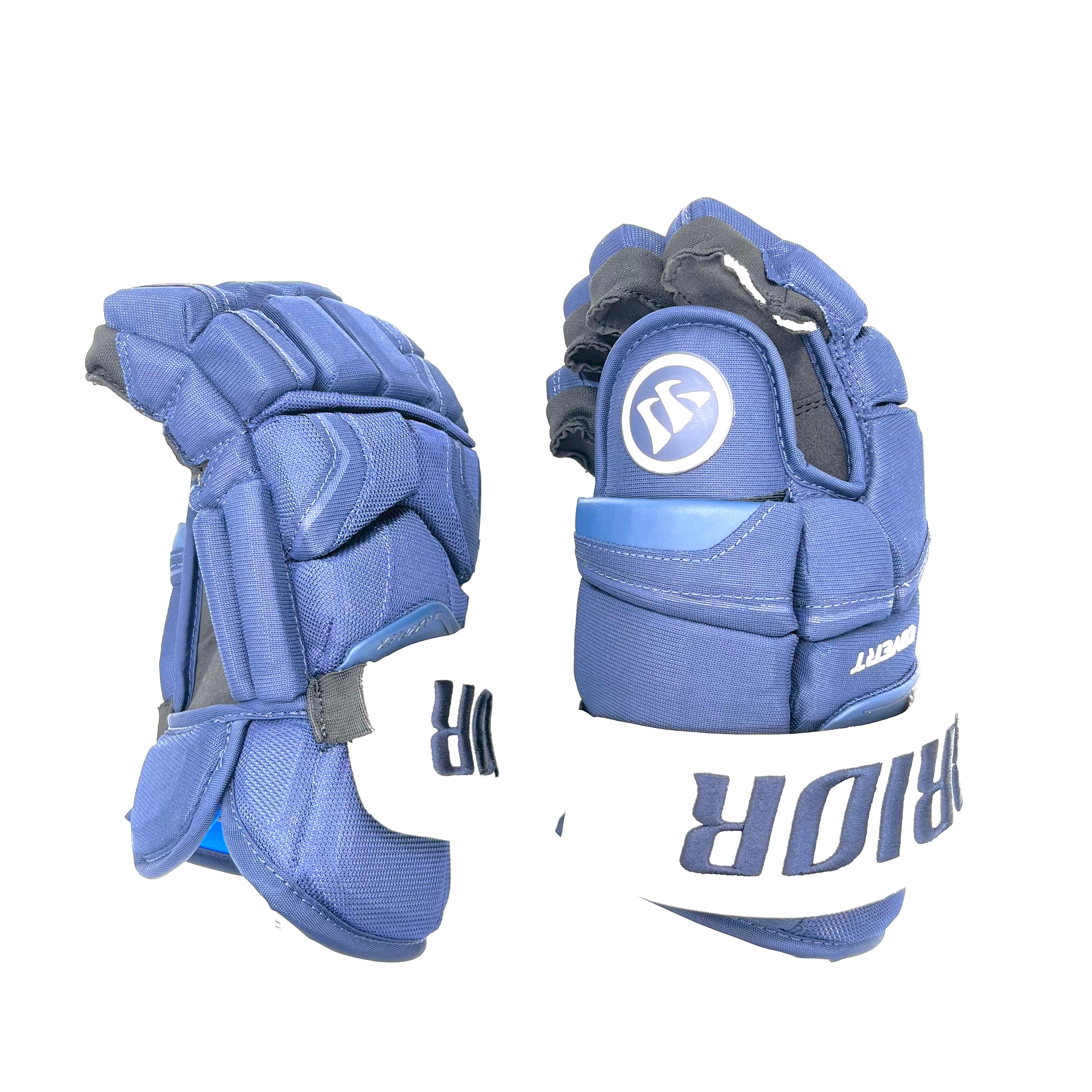 Warrior Covert QRE - Gant NHL Pro Stock - Joel Kiviranta (bleu marine/blanc)